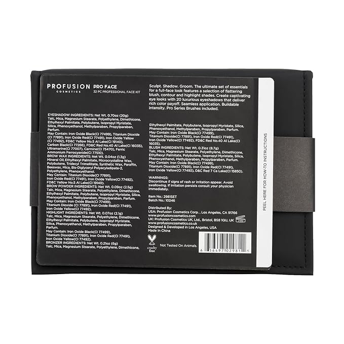 Profusion Cosmetics - Trendsetter Collection Pro Face Kit Blusher Bronzer Eyeshadow 32pcs-Velvo Beauty