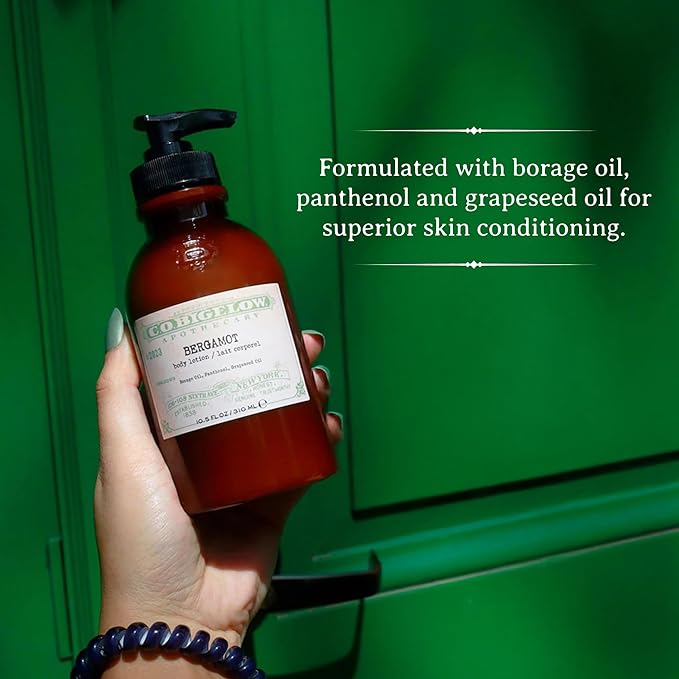 C.O. Bigelow Bergamot Body Lotion, Iconic Collection Moisturizing Body Lotion with Shea Butter, Borage Oil & Grapeseed Oil, 10.5 Fl Oz-Velvo Beauty