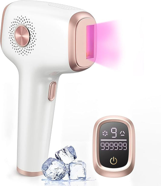 INNZA IPL Hair Removal with Ice Cooling Care Function for Women,Long-Lasting Results,999,999 Flashes Painless IPL Hair Remover, Hair Removal Device for Armpits Legs Arms Bikini Line-Velvo Beauty