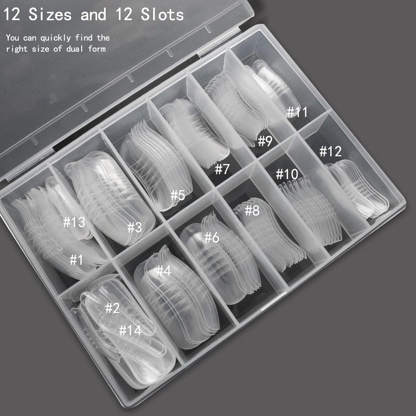 140Pcs Dual Nail Forms,Upturned Extension Poly nail gel Nail Forms Full Cover Reusable Nail Molds 14 Sizes for Nail Art Design Salon&DIY-Velvo Beauty