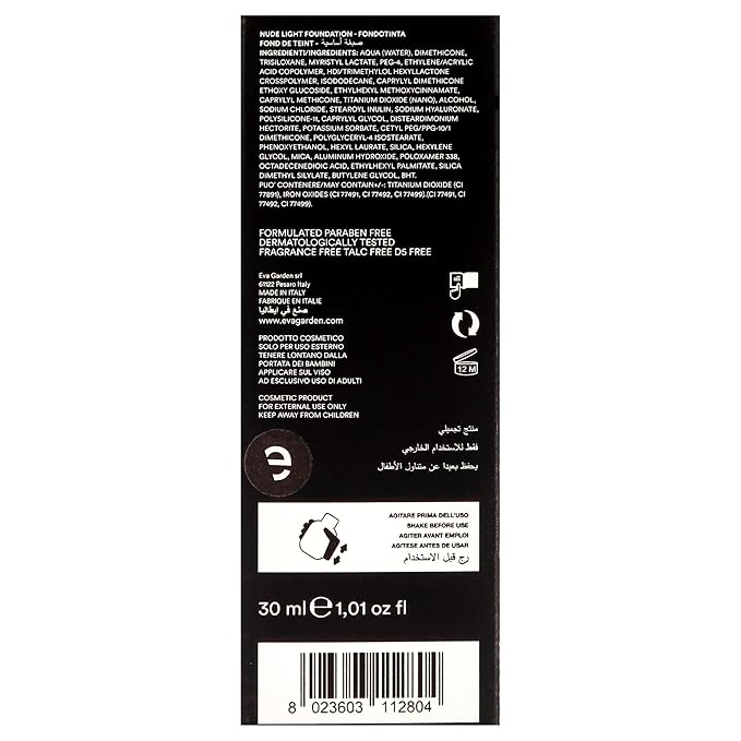 Nude Light Foundation - Fluid and Sensorial Makeup - With Moisturizing Properties - Smooth Coverage Blurs Small Imperfections for Flawless Appearance - 280 Tender Peach - 1.01 oz-Velvo Beauty