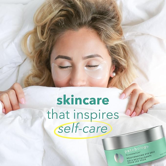 Patchology Rejuvenating Under Eye Gels - Hydrating Eye Mask w/Caffeine, Hydrolyzed Collagen & Centella Asiatica- Under Eye Patches For Dark Circles - Minimize Puffiness & Wrinkle Reducer - 30 Pairs-Velvo Beauty