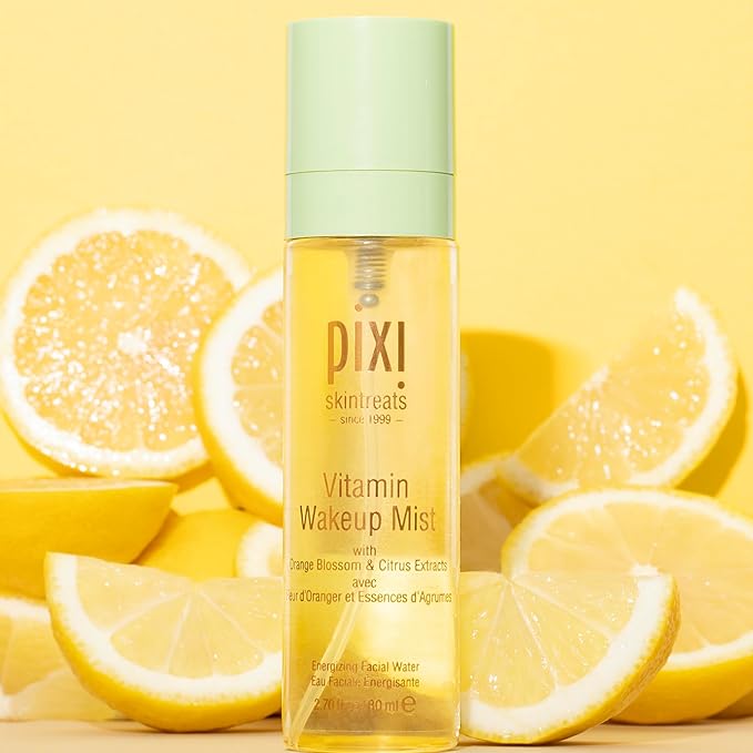 Pixi Vitamin-C Wakeup Mist | Helps Cool, Refresh, and Wake Up Skin | Adds Hydration | Boosting Treatment Toner | 2.7 fl oz / 80ml-Velvo Beauty