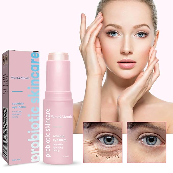 Rosehip Eye Cream Stick, Moisturizing, Hydrating, Lightens Lines and Dark Circles, Lifting, Firming-Velvo Beauty