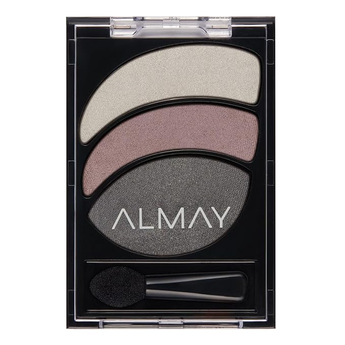 Almay Shadow Trio Palette, Longlasting Smoky Eyeshadow Makeup, Three Shades, Hypoallergenic, 040 Lavender Haze, 0.087 oz-Velvo Beauty