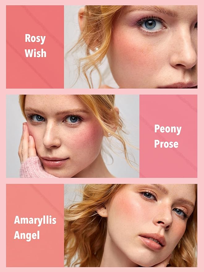 SHEGLAM Floral Flush 6-Color Blush Palette Long Lasting High Pigment Matte Pressed Powder Blush for Cheeks-Velvo Beauty