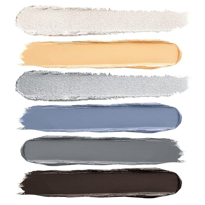 Blue Eyeshadow Stick Makeup 6PCS Set, Metallic Shimmer Matte Cream Eye Shadow Palette Eyeliner Brightener Pencil Crayon - Mermaidcore-Velvo Beauty