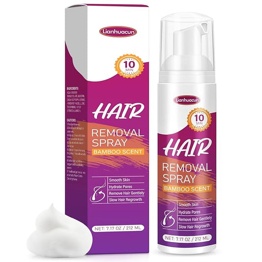 Hair Removal Spray for Women & Men: Hair Removal Cream Sensitive Skin, Painless for All Skin Types, Private Areas, Legs, Bikini, Body, and Back, 7.17OZ-Velvo Beauty