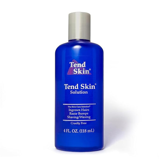 Tend Skin Razor Bump, Ingrown Hair Solution for Unsightly Razor Bumps, Ingrown Hair and Razor Burns, Post Shaving and Waxing Toner for Men and Women, Made in USA, 4 Oz-Velvo Beauty