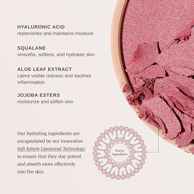 Wander Beauty Hydrating Powder Blush - Lightweight, Pink Blush Makeup with a Blurring, Satin Finish - Buildable Formula with Hyaluronic Acid, Squalane & Aloe Leaf Extract - Priority Pink - 0.18 oz-Velvo Beauty