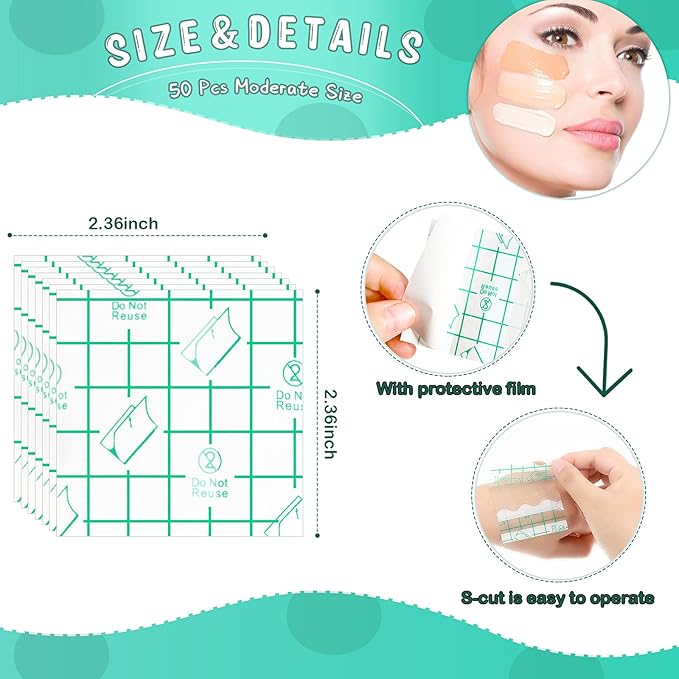 150 Pieces Makeup Hand Palette Single Use Makeup Hand Palette Disposable Adhesive Makeup Mixing Tray Cosmetic Makeup Palette Transparent Waterproof Makeup Tape for Makeup Artist-Velvo Beauty