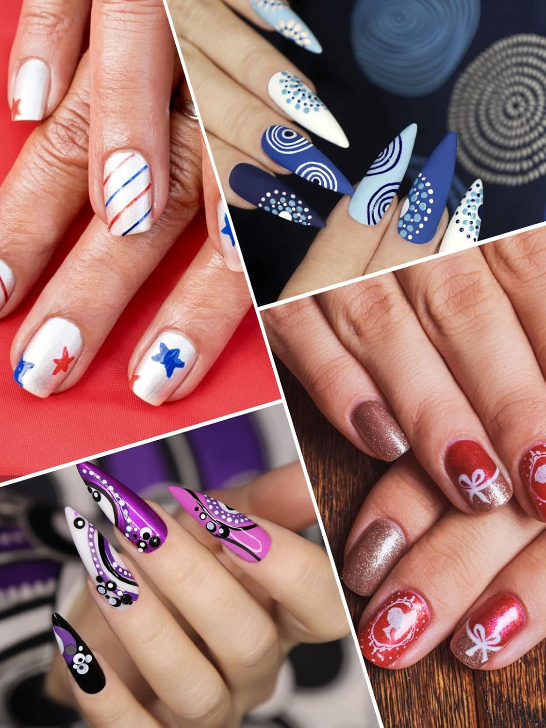 12 Color 3D Nail Art Pens Set, Kalolary Nail Point Graffiti Dotting Pen Drawing Painting Liner Brush for DIY Nail Art Beauty Adorn Manicure Tools-Velvo Beauty