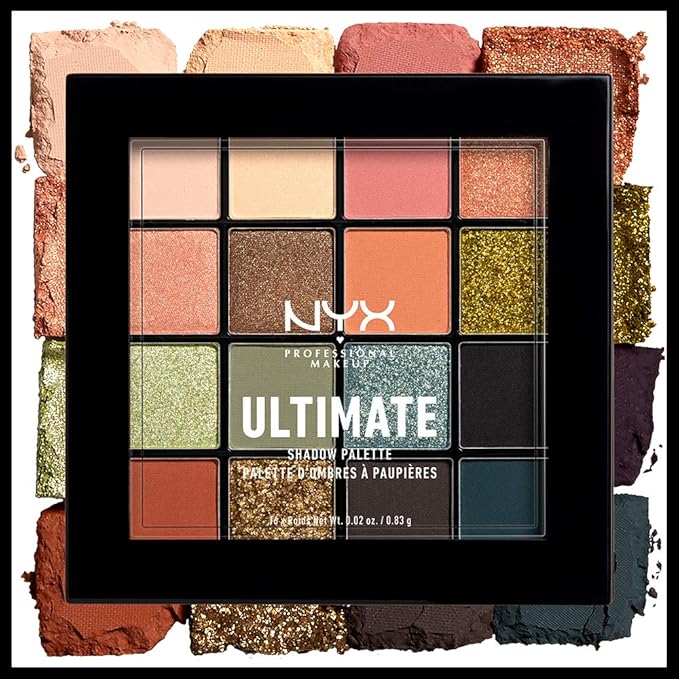 NYX PROFESSIONAL MAKEUP Ultimate Shadow Palette, Eyeshadow Palette - Utopia-Velvo Beauty