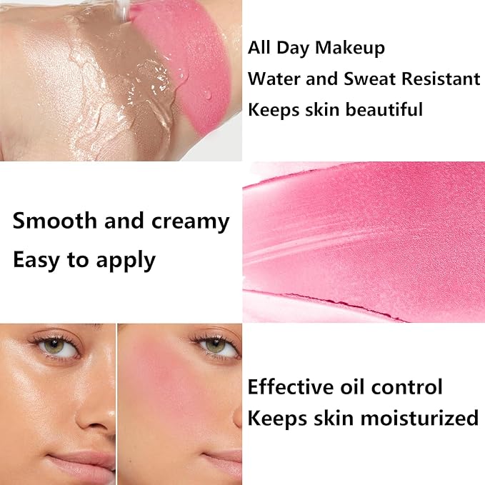 3Pcs Cream Contour Stick Makeup Kit, Shades with Highlighter Stick, Blush Stick and Bronzer Contour Stick for Sculpt the Cheeks, Long Lasting, Waterproof, Matte & Dewy Finish (LIGHT)-Velvo Beauty