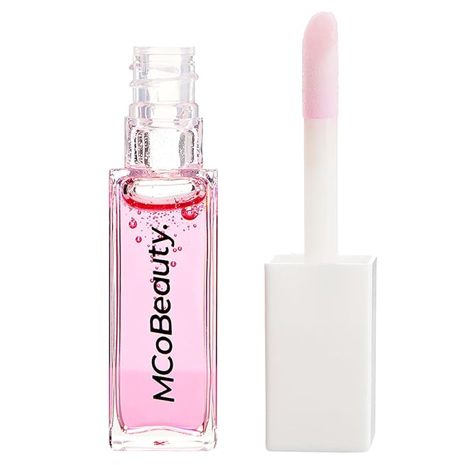MCoBeauty Lip Oil Hydrating Treatment, Pink Lady, Moisturizing Shine for Naturally Beautiful Lips, Vegan, Cruelty Free Cosmetics-Velvo Beauty