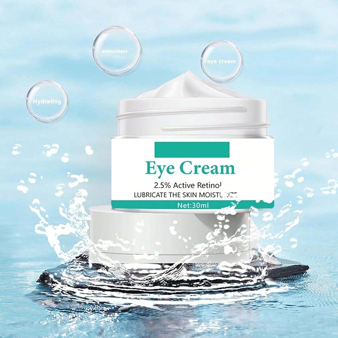 Eye Cream with 2.5% Active Retinol Anti Puffiness Caffeine Under Eye Cream Collagen Deep Moisturizing Anti Wrinkle Reduce Fine Lines Improve Dark Circles Anti Aging-Velvo Beauty