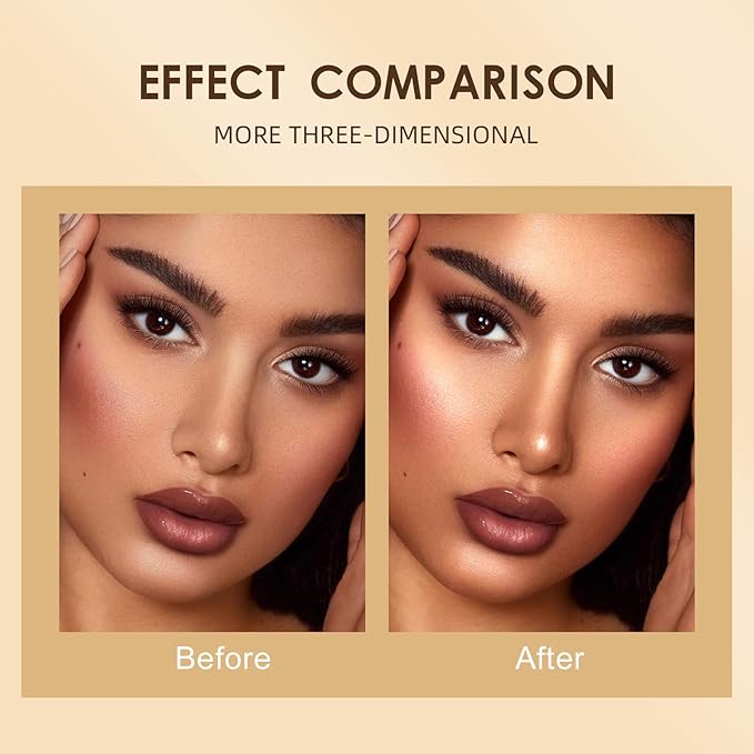 Contour Stick, Face Concealer Stick, Bronzer Facial Repair 3D Wonder Stick Face Body Shading Stick Foundation Cream (03 Contour Stick)-Velvo Beauty