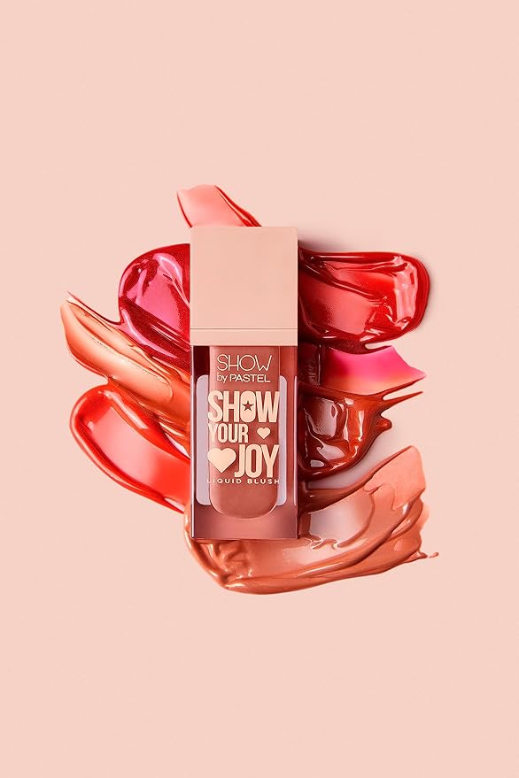 Show Your Joy Liquid Blush 53 | Peach | Dewy Finish | Natural Looking | Clean Beauty | Moisturize The Skin Up to 24 Hours | Cruelty-Free | Natural and Fresh Looking | 0.141 fl.oz.-Velvo Beauty