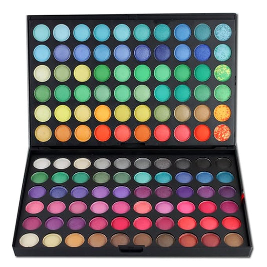 Pro 120 Colors Shimmer and Matte Eyeshadow Makeup Palette Cosmetic Contouring Kit #1 - Ideal for Professional and Daily Use-Velvo Beauty