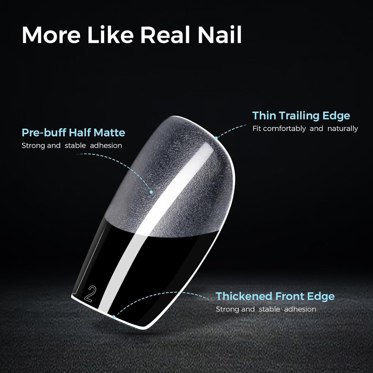 TOMICCA Extra Short Coffin Nail Tips Acrylic Nails 240Pcs Acrylic Nail Kit Pre-shape Full Cover Clear Nails For Nail Extension Home DIY Salon 15 Sizes Gel Nails-Velvo Beauty