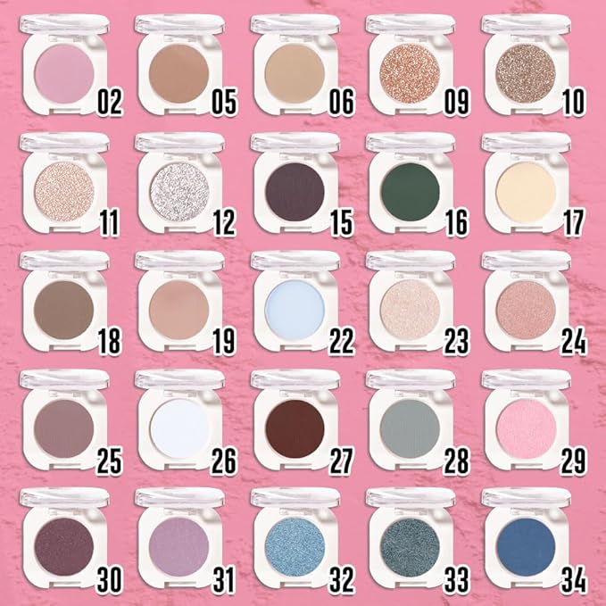 Light Pink Peach Single Matte Eyeshadow Makeup, Neutral Powde Eye Shadow for Women, Pink Eyeshadow Palette Pigmented Waterproof, sombras para ojos, Lightweight Blendable, Girls Eyeshadows Gift-Velvo Beauty