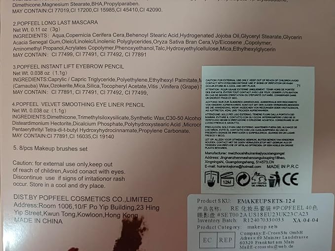 Makeup Kit All-in-one Girls Makeup Gift Set for Women Full Starter Cosmetics Kit, Include Eye Brushes Set, Eyeshadow Palette, Eyebrow Pencil, Mascara, Eyeliner Pencil-Velvo Beauty