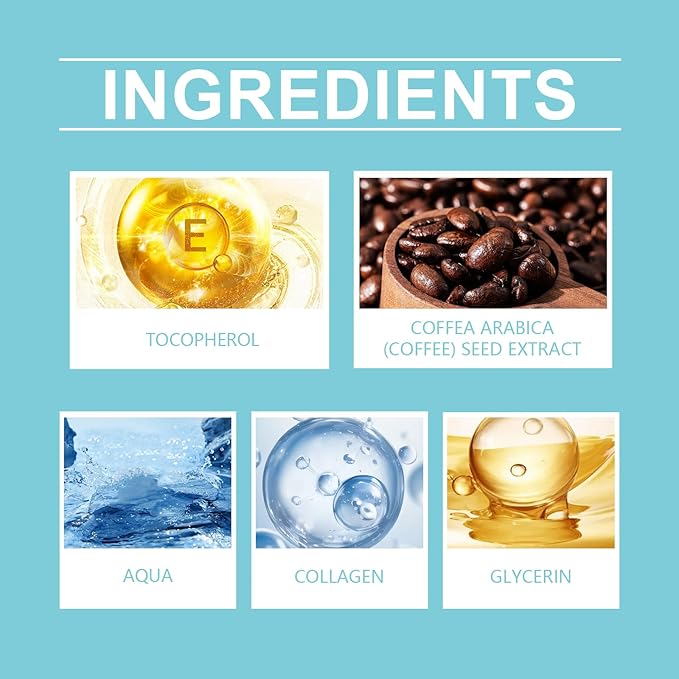 Instant Firm Eye Tightening Cream with Caffeine & Collagen & Vitamin E, Instant Firming Eye Cream, Eye Tightener Cream Travel Size 1 Fl Oz-Velvo Beauty