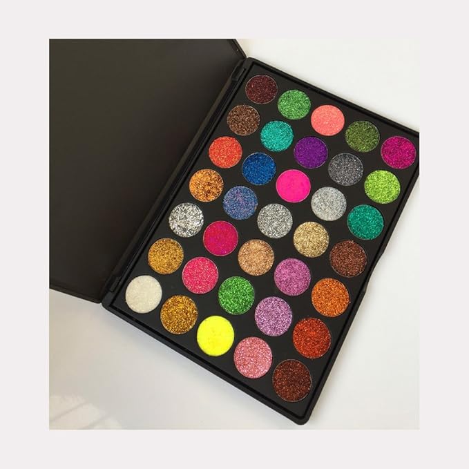 Glitter Eyeshadow New 35 Color Sequin Natural Professional Makeup Palette Mixing-Velvo Beauty