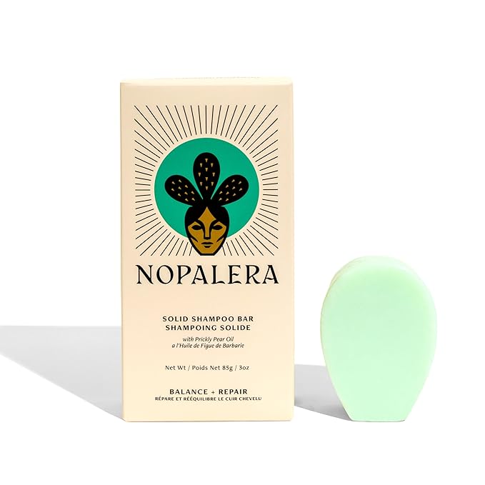 Nopalera Shampoo Bar - Balance and Repair, For Oily Hair, Color Safe, Paraben Free, Silicone & Sulfate Free, Made With Prickly Pear Oil (3.65 oz)-Velvo Beauty