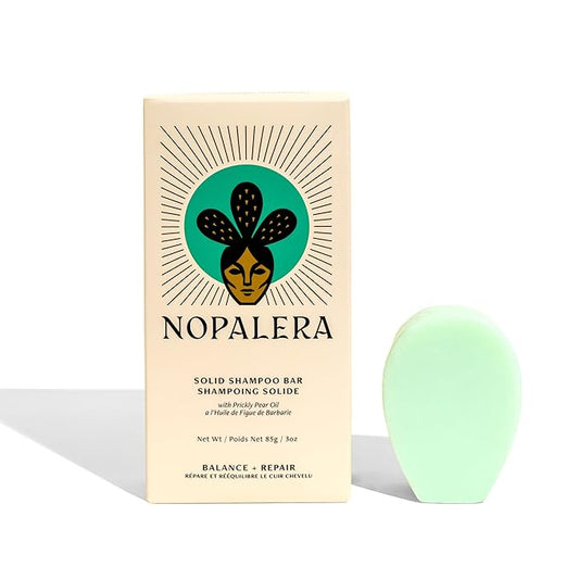 Nopalera Shampoo Bar - Balance and Repair, For Oily Hair, Color Safe, Paraben Free, Silicone & Sulfate Free, Made With Prickly Pear Oil (3.65 oz)-Velvo Beauty