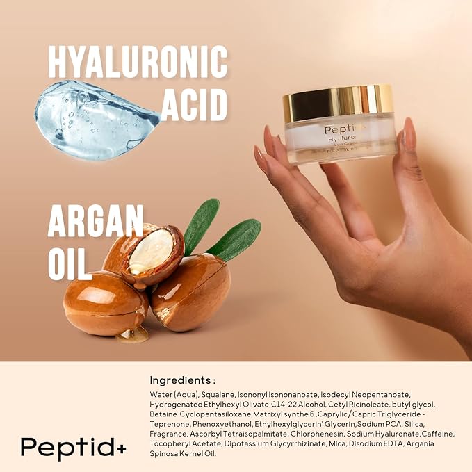YL Hyaluronic Acid Eye Cream for All Skin Types, Moisturizing and Hydrating Under Eye Moisturizer for Dark Circles & Puffiness, Smooths Fine Lines (1 Fl Oz, 30 ml)-Velvo Beauty