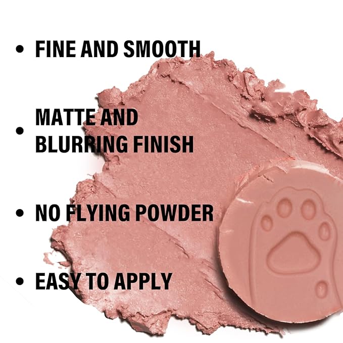 Boobeen Matte Blush Palette for Cheek, Pink Blush Cream, High Pigment Blush, Blendable Face Blusher for Confident Natural Makeup-Velvo Beauty