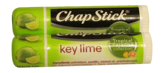 Chapstick Brand Lip Balm Key Lime Tropical Paradise (Pack of 2)-Velvo Beauty