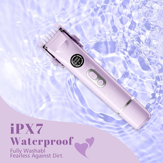 4-in-1 Waterproof Bikini Hair & Body Hair Trimmer - Rechargeable Shaver - IP7-compact for Travel, Cordless Use-Velvo Beauty