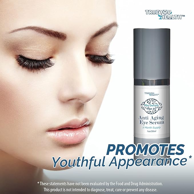 Pro Derma Pgx 2x Anti Aging Eye Serum - 2 Month Supply - Improved Formula to Promote Youthful Appearance - Support Reduced Puffiness & Undereye Bags - Minimize Appearance of Wrinkles & Dark Circles-Velvo Beauty