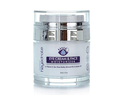 Eye Cream and Face Moisturizer with Organic Aloe Juice, Shea Butter, Almond Oil, & Jojoba Oil | Anti-Aging Eyelid and Facial Moisturizer to Reduce Dark Spots, Dark Circles & Wrinkles (1)-Velvo Beauty