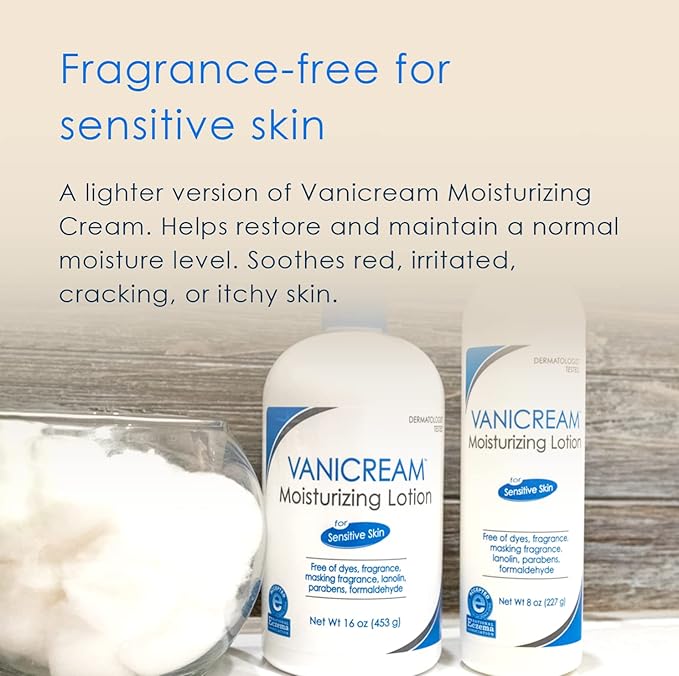Vanicream Moisturizing Lotion with Pump Dispenser - 16 Fl Oz (Pack of 12) - Formulated Without Common Irritants for Those with Sensitive Skin (Pack of 12)-Velvo Beauty
