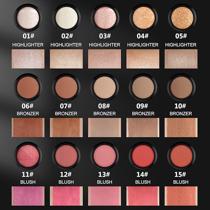 3 Pcs Face Contour Stick Kit, Matte Finish Face Stick Trio with Bronzer Blush Highlighter and Brush, Long Lasting Waterproof Cream Beauty Wand Makeup Set for Sculpt Glowing Face Look (#2, 7, 11)-Velvo Beauty