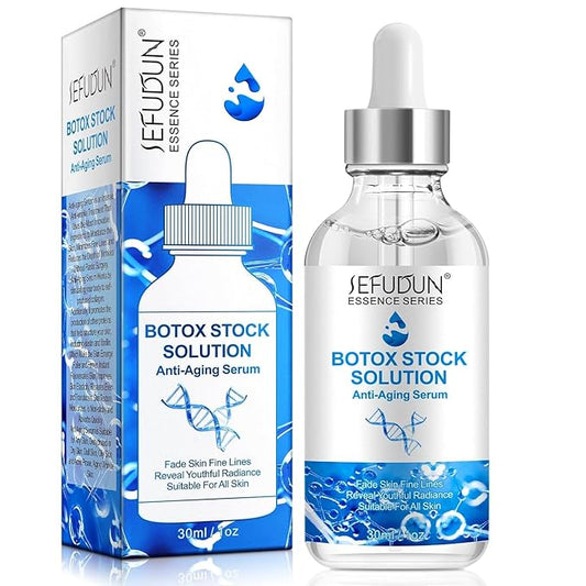 Botox Facial Serum for Anti-Aging, Instant Firming, Fine Line Reduction, Wrinkle Minimization, Collagen Boosting, Hydrating, 1 fl oz-Velvo Beauty