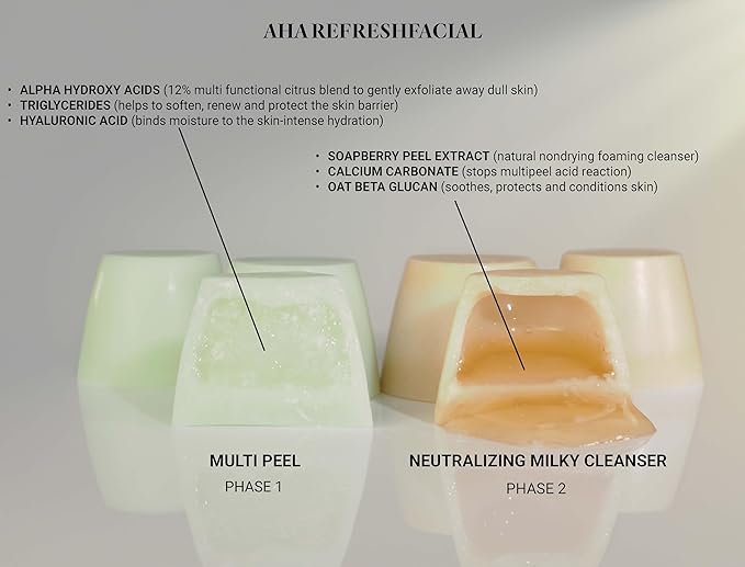 Smooth & Brighten System Collection, Activator with AHA Facial & Vitamin C Concentrate, Skin Renewal Trio, Skin Care Routine,Suitable for Dry Skin, Gift Bundle / Starter Kit-Velvo Beauty