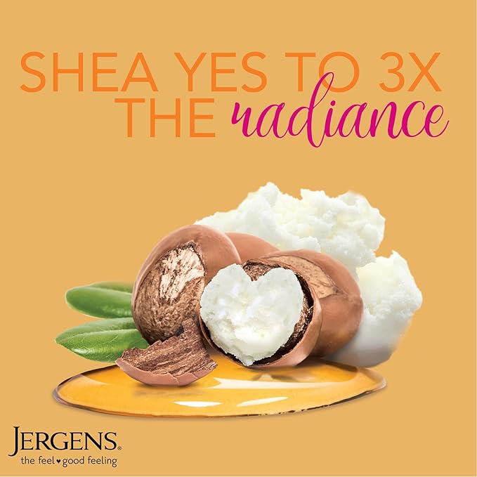 Jergens Shea Butter Hand and Body Lotion, Deep Conditioning Moisturizer, 3X More Radiant Skin, with Pure Shea Butter, Dermatologist Tested, 3 oz, 8 pack-Velvo Beauty