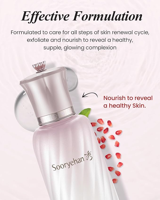 Sooryehan Ultimate Pomegranate (Ampoule Set, 1.9fl oz) - Skin Elasticity, Reduced Wrinkles & Skin Tone Improvement, Elastin, Vitamin C, Adenosine & Niacinamide-Velvo Beauty