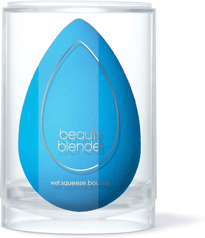Beautyblender® | Topaz Sky Beauty Blender Makeup Sponge, Super-Soft Foam Easily Blends Foundations, Powders & Creams, Made in USA, Reusable, Washable, Streak Free Application, Vegan, Cruelty Free-Velvo Beauty