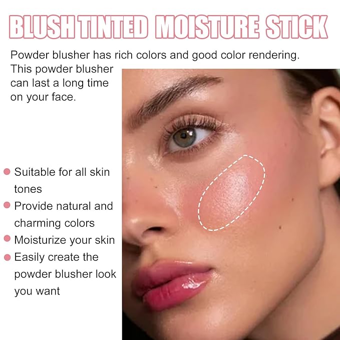 Blush Rare Beauty Liquid Blush Stick Cream Blush Natural Waterproof Long Lasting Powder Blusher,On The Go Blush Brushes For Makeup Cheeks,Suitable For All Skin Types (pink)-Velvo Beauty