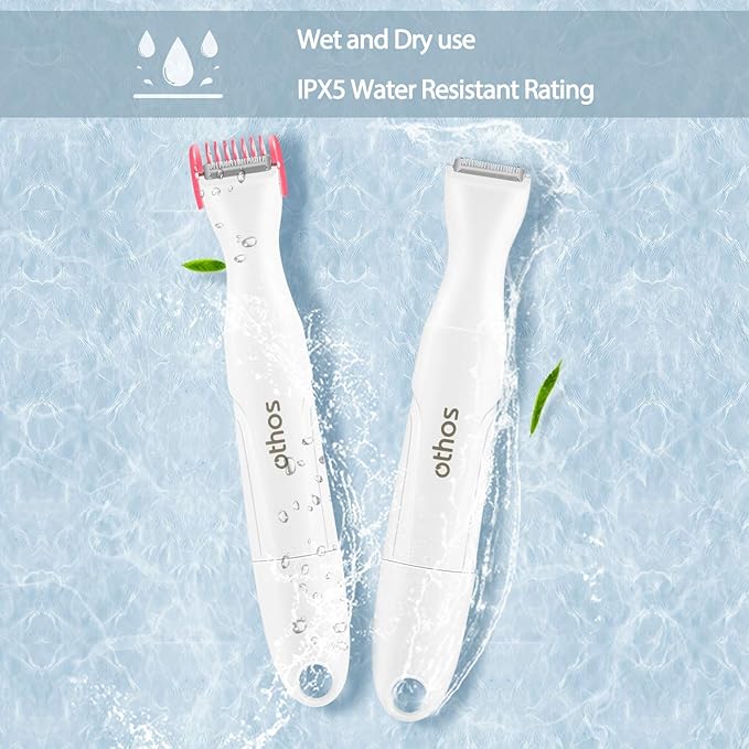 Othos Multi-Functional Electric Trimmer Kit for Women, Bikini Trimmer, Nose & Eyebrow Trimmer, Foil Shaver All in One Device, Wet and Dry use, Waterproof, AA Battery Operated (Included)-Velvo Beauty