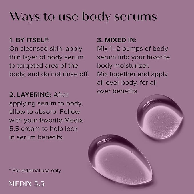MEDIX Anti Aging Skin Care 3PC Set | Retinol Body Cream + Exfoliating AHA Glycolic Acid Foaming Face & Body Wash + Vitamin F Booster Serum, Wash + Treat + Hydrate Skincare Set-Velvo Beauty