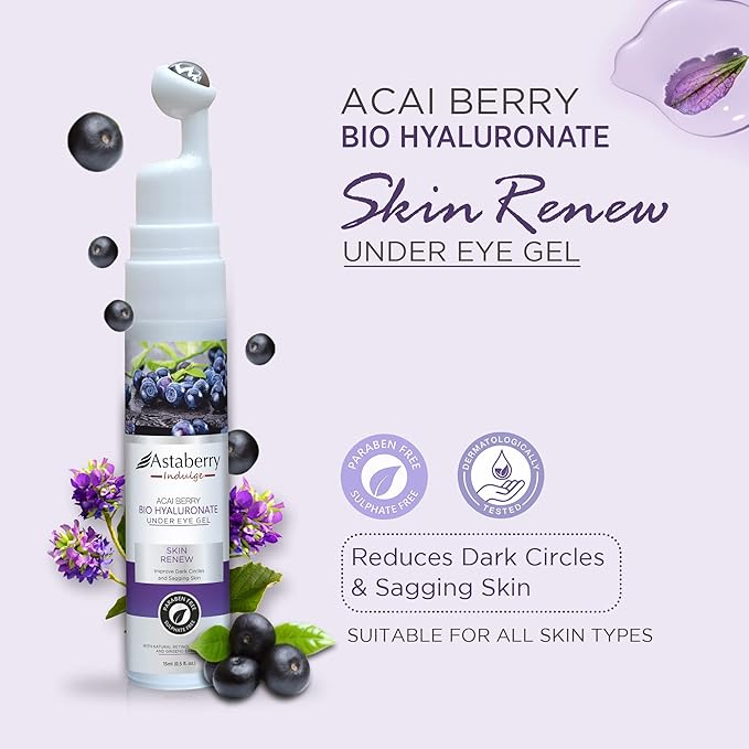 Acai Berry Under Eye Cream For Dark Circles And Puffiness – Hyaluronic Acid, & Retinol Repairs Fine Lines, Wrinkles & Bags Under Eye Area-Velvo Beauty