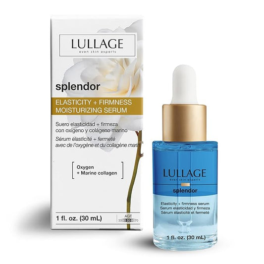 LULLAGE Splendor Elasticity & Firmness Moisturizing Face Serum for Women - Fast Absorbing Day & Night Hydrating Serum with Oxygen & Marine Collagen - 1 Fl. Oz Bottle-Velvo Beauty
