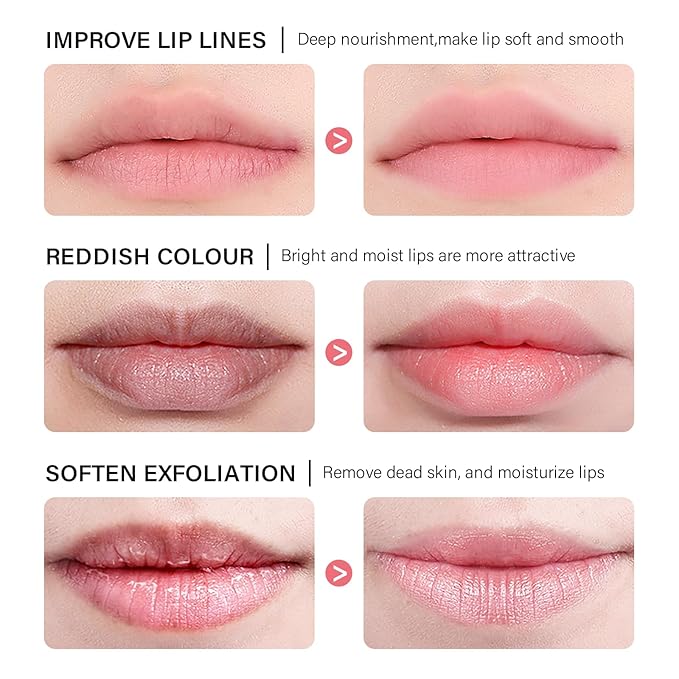 Hydrating Lip Sleeping Mask - Day and Night Repair Lip Balm for Chapped Dry Lips - Reduce Lip Lines, Enhance Lip Color, Hydrate & Plump Lips Care Lip Mask (Berry)-Velvo Beauty