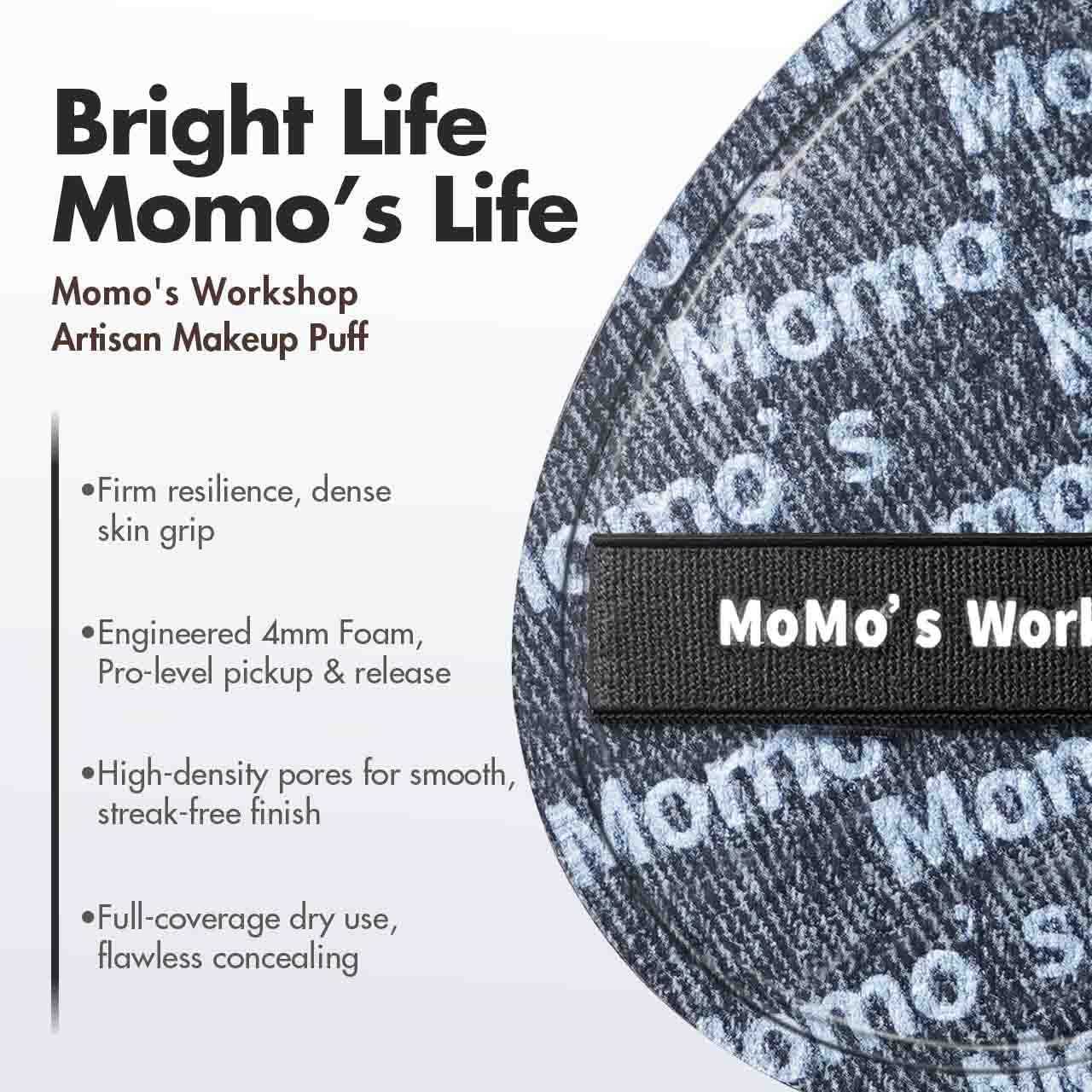 Black Denim Makeup Sponges,Blender Sponges for Foundation & Concealer, Non-Absorbent Rubycell, Large Beauty Sponge,Makeup on Details Targeted, Travel Friendly & Reusable,2pcs-Velvo Beauty